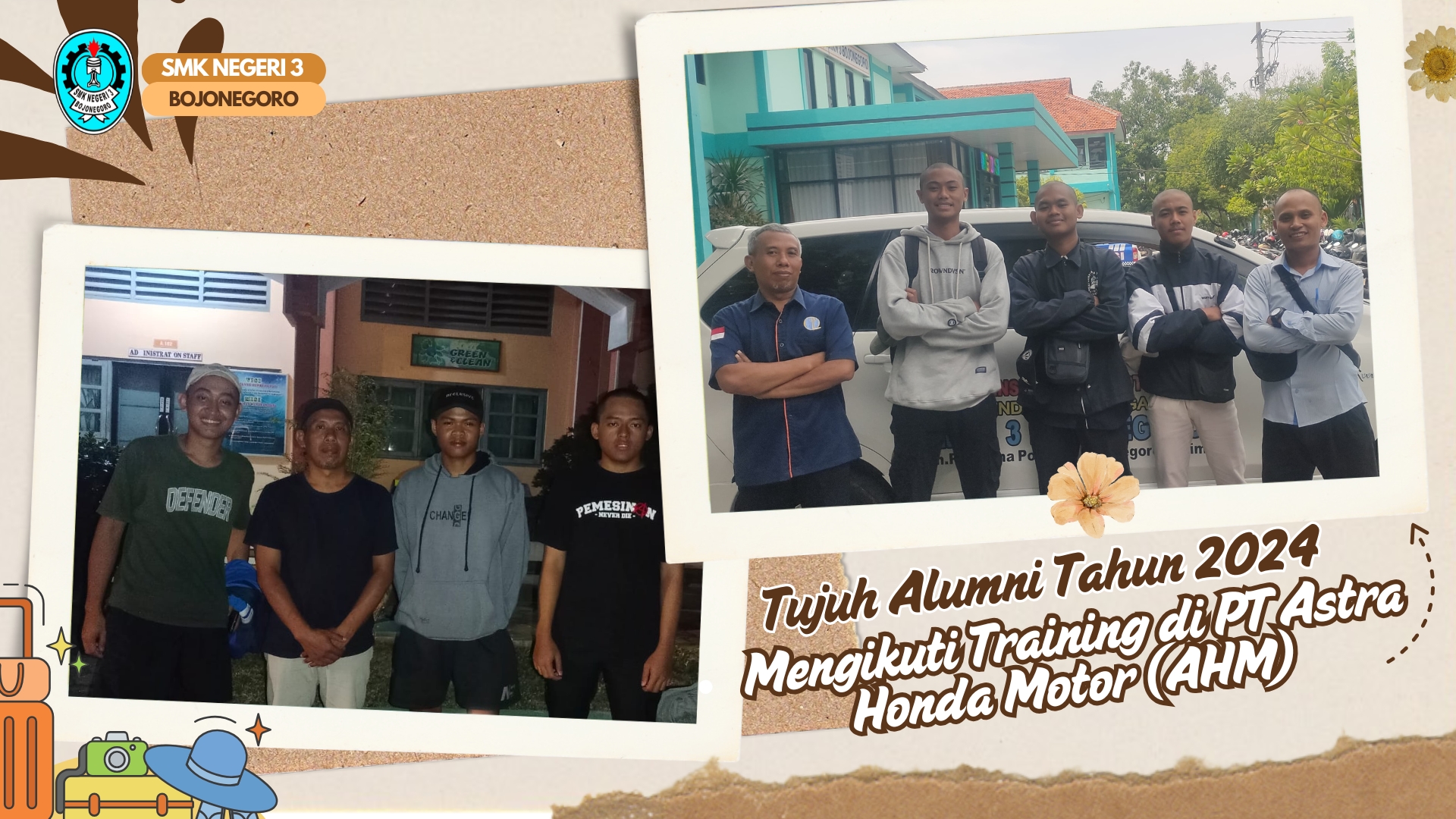 Tujuh Alumni Tahun 2024 Mengikuti Training di PT Astra Honda Motor (AHM) 